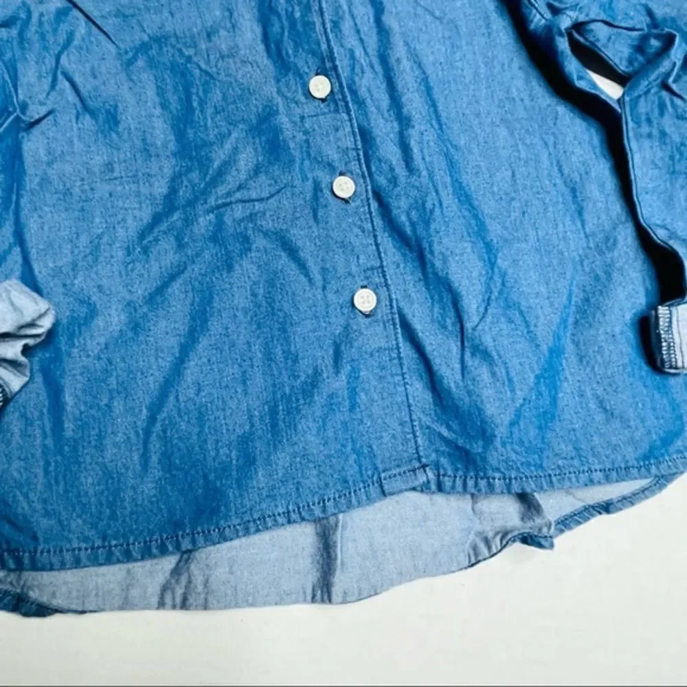 𝅺joe Fresh NWOT Chambray Button Down Toddler Shirt